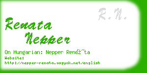 renata nepper business card